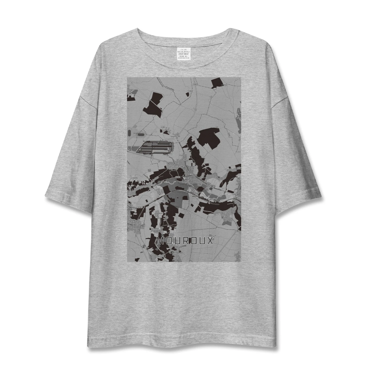 【ムルー(フランス)】地図柄ビッグシルエットTシャツ