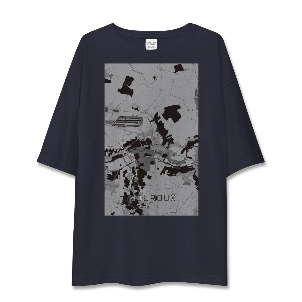 【ムルー(フランス)】地図柄ビッグシルエットTシャツ
