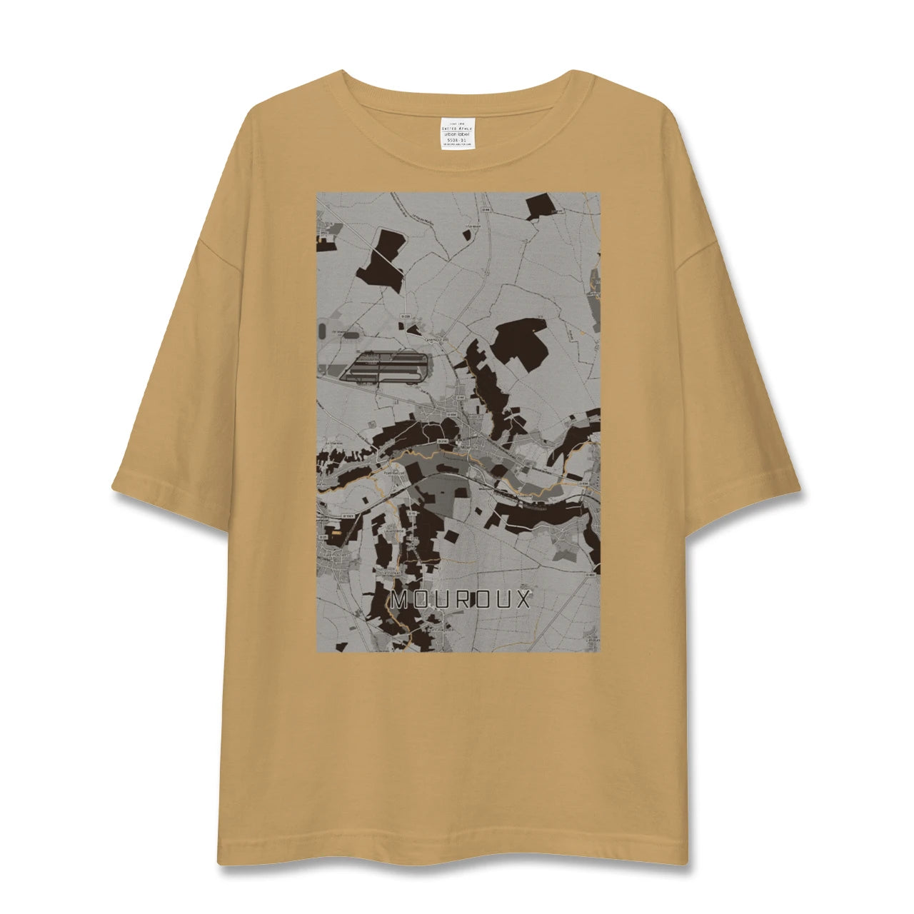 【ムルー(フランス)】地図柄ビッグシルエットTシャツ