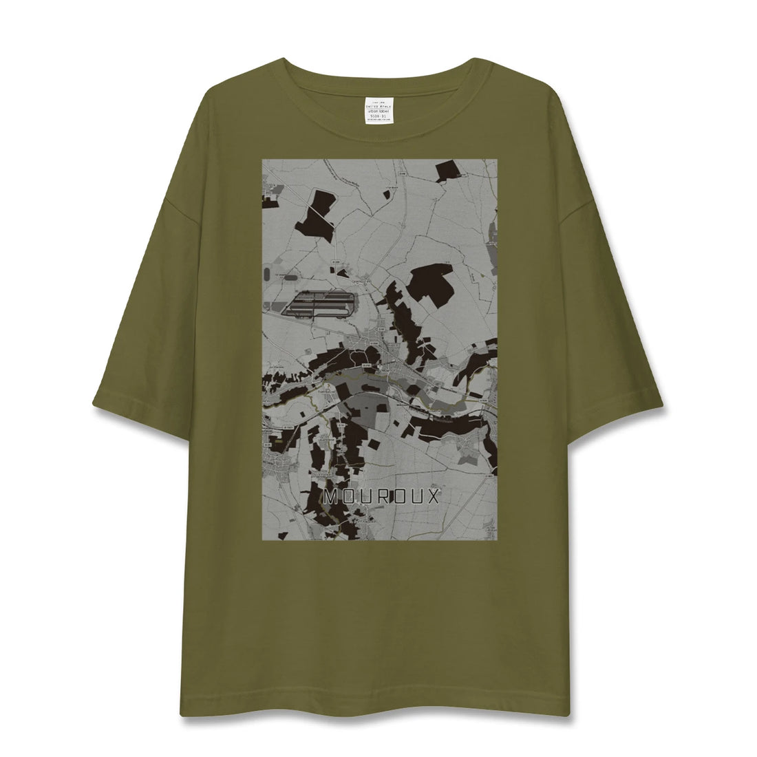 【ムルー(フランス)】地図柄ビッグシルエットTシャツ