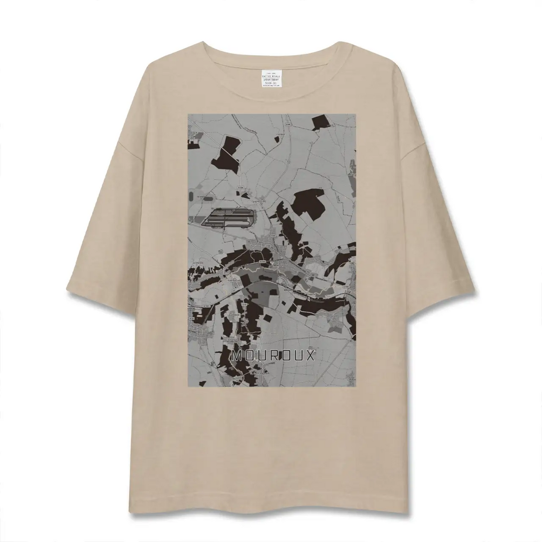 【ムルー(フランス)】地図柄ビッグシルエットTシャツ