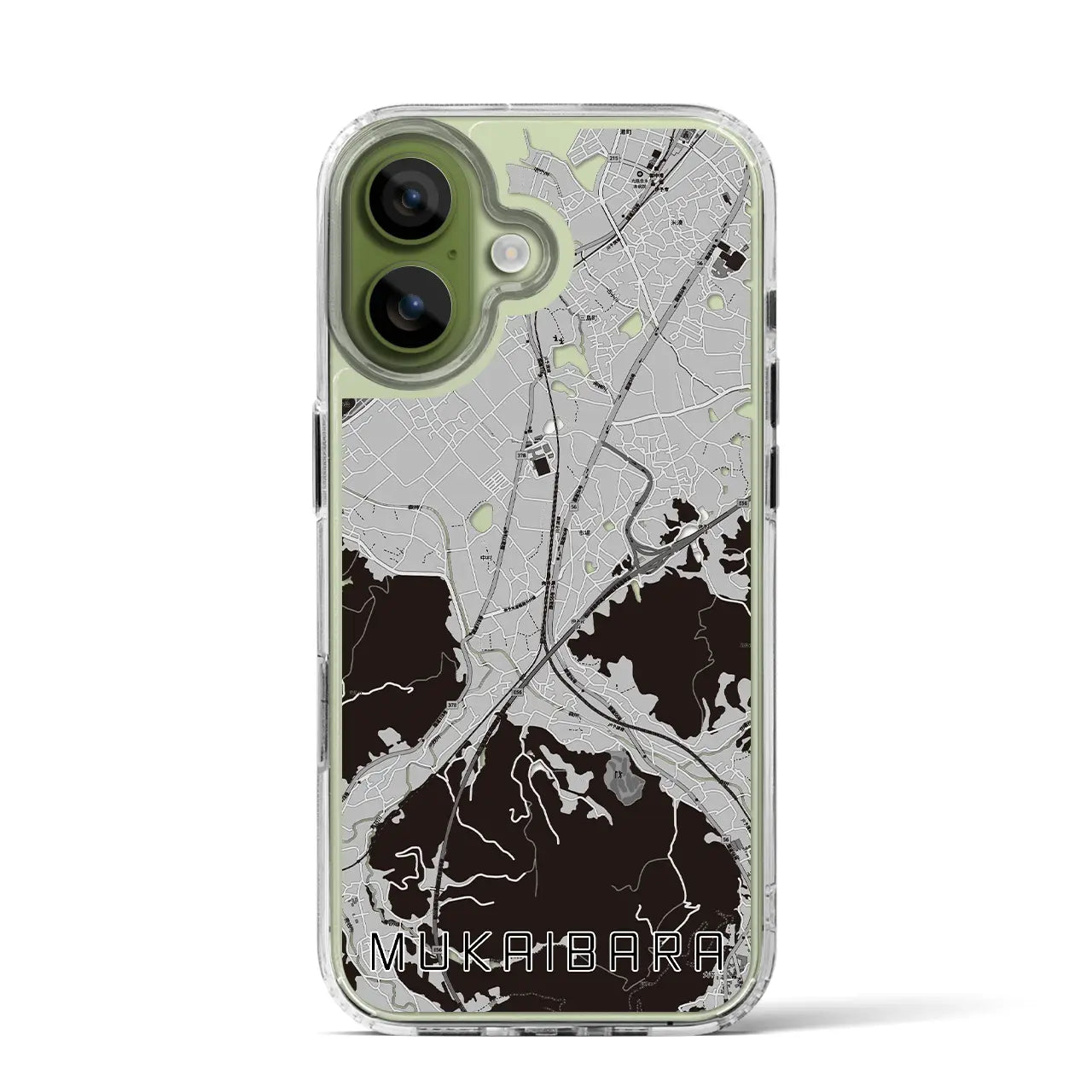 【向井原(愛媛県)】地図柄iPhoneケース(MagSafeタイプ)