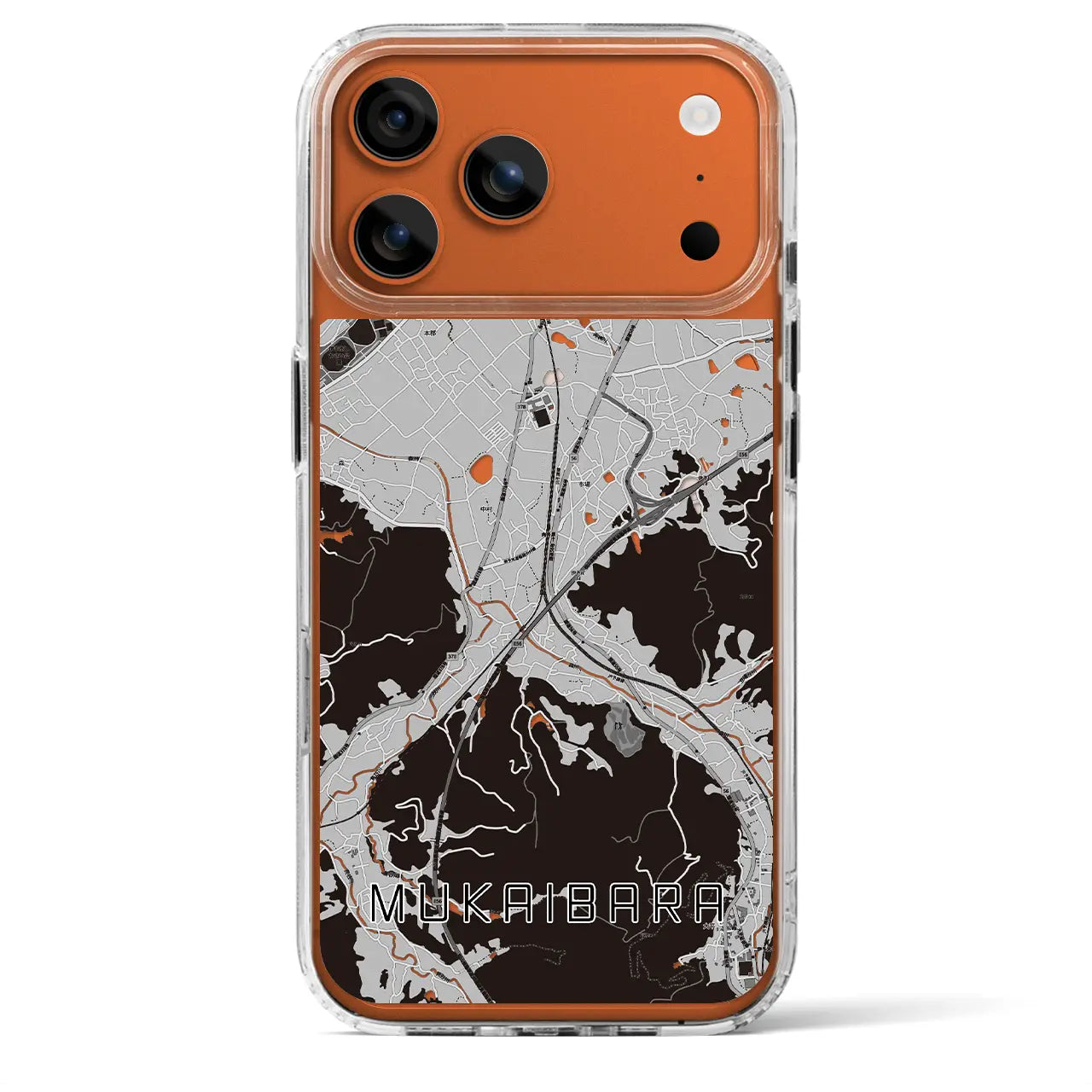 【向井原(愛媛県)】地図柄iPhoneケース(MagSafeタイプ)