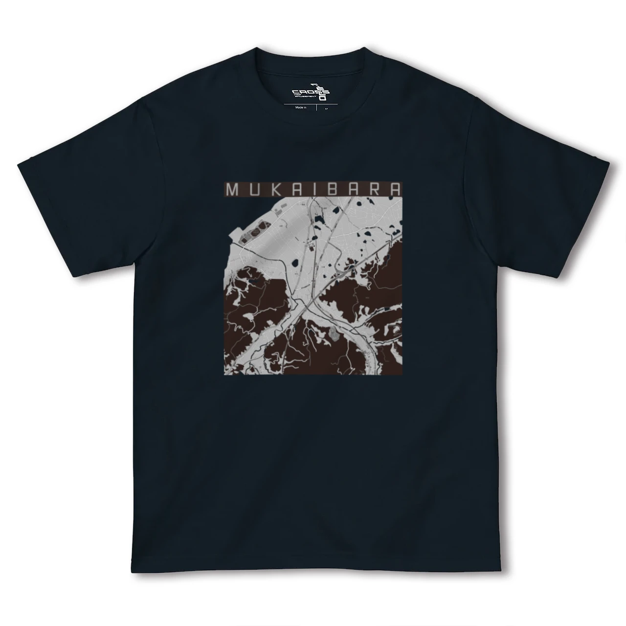【向井原(愛媛県)】地図柄ヘビーウェイトTシャツ