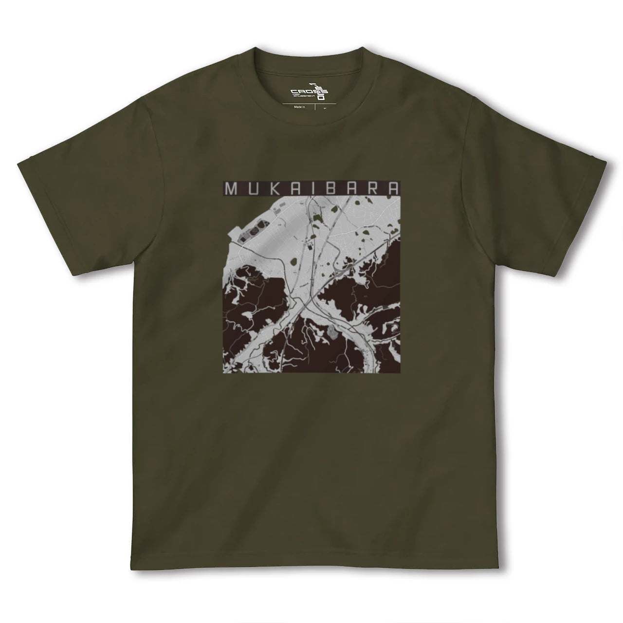 【向井原(愛媛県)】地図柄ヘビーウェイトTシャツ