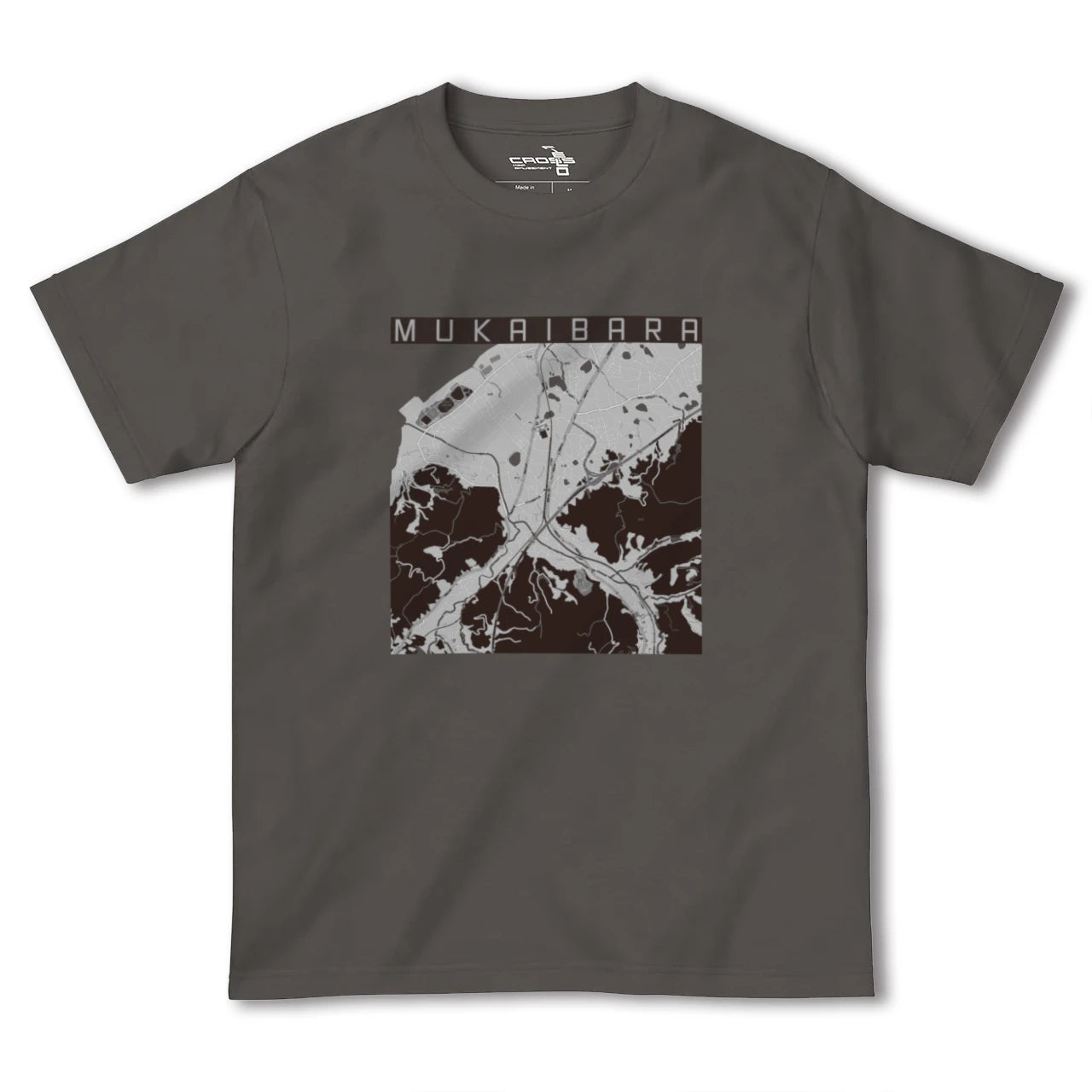 【向井原(愛媛県)】地図柄ヘビーウェイトTシャツ