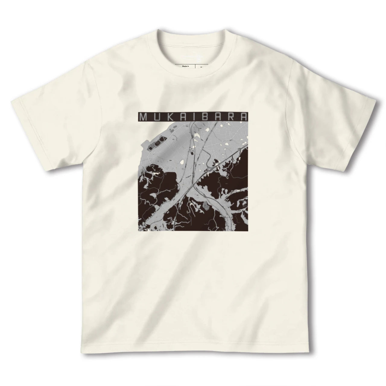 【向井原(愛媛県)】地図柄ヘビーウェイトTシャツ
