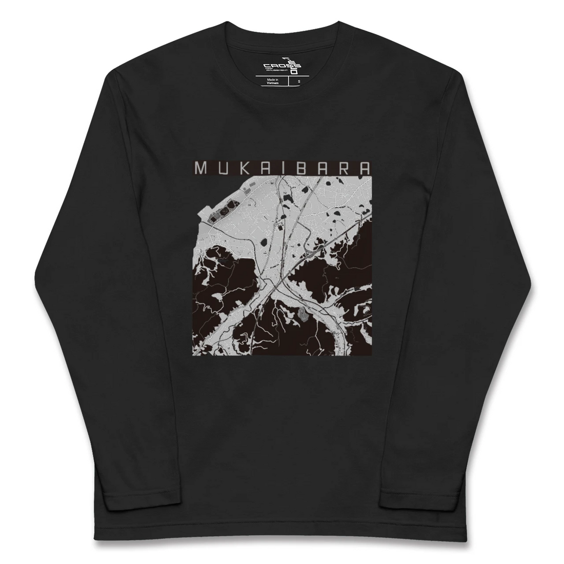 【向井原(愛媛県)】地図柄ロングスリーブTシャツ