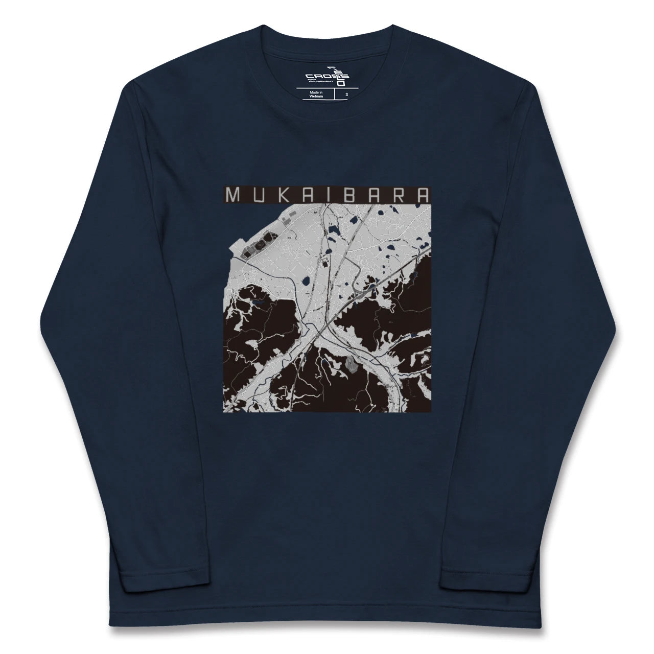 【向井原(愛媛県)】地図柄ロングスリーブTシャツ