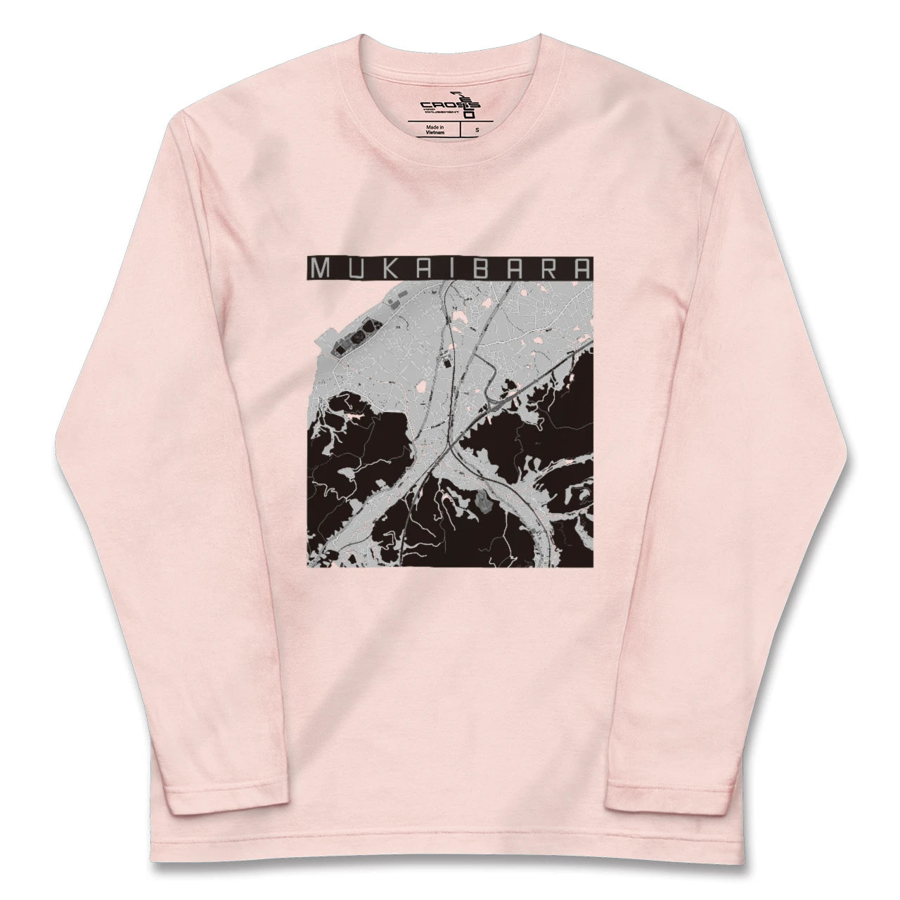 【向井原(愛媛県)】地図柄ロングスリーブTシャツ