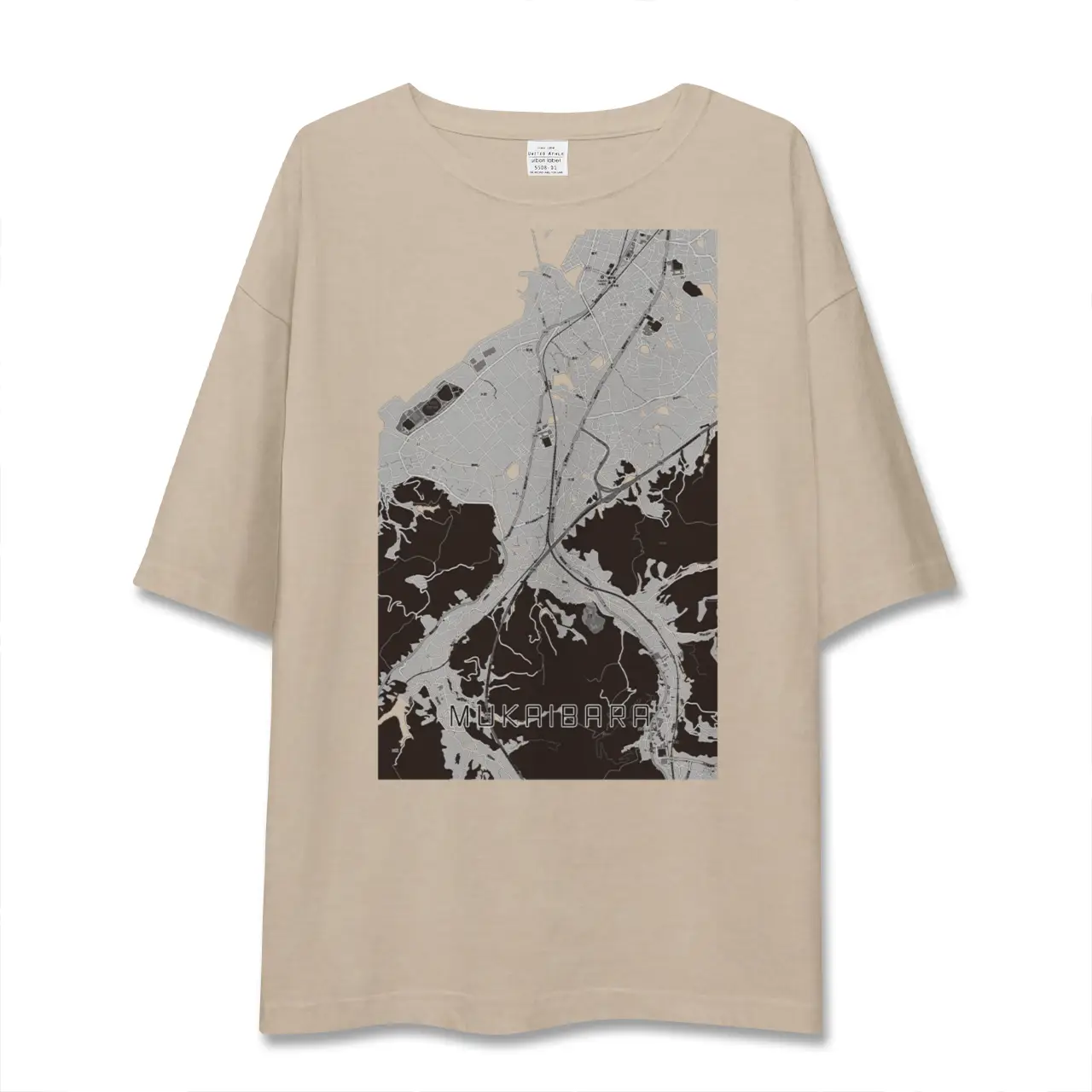【向井原(愛媛県)】地図柄ビッグシルエットTシャツ