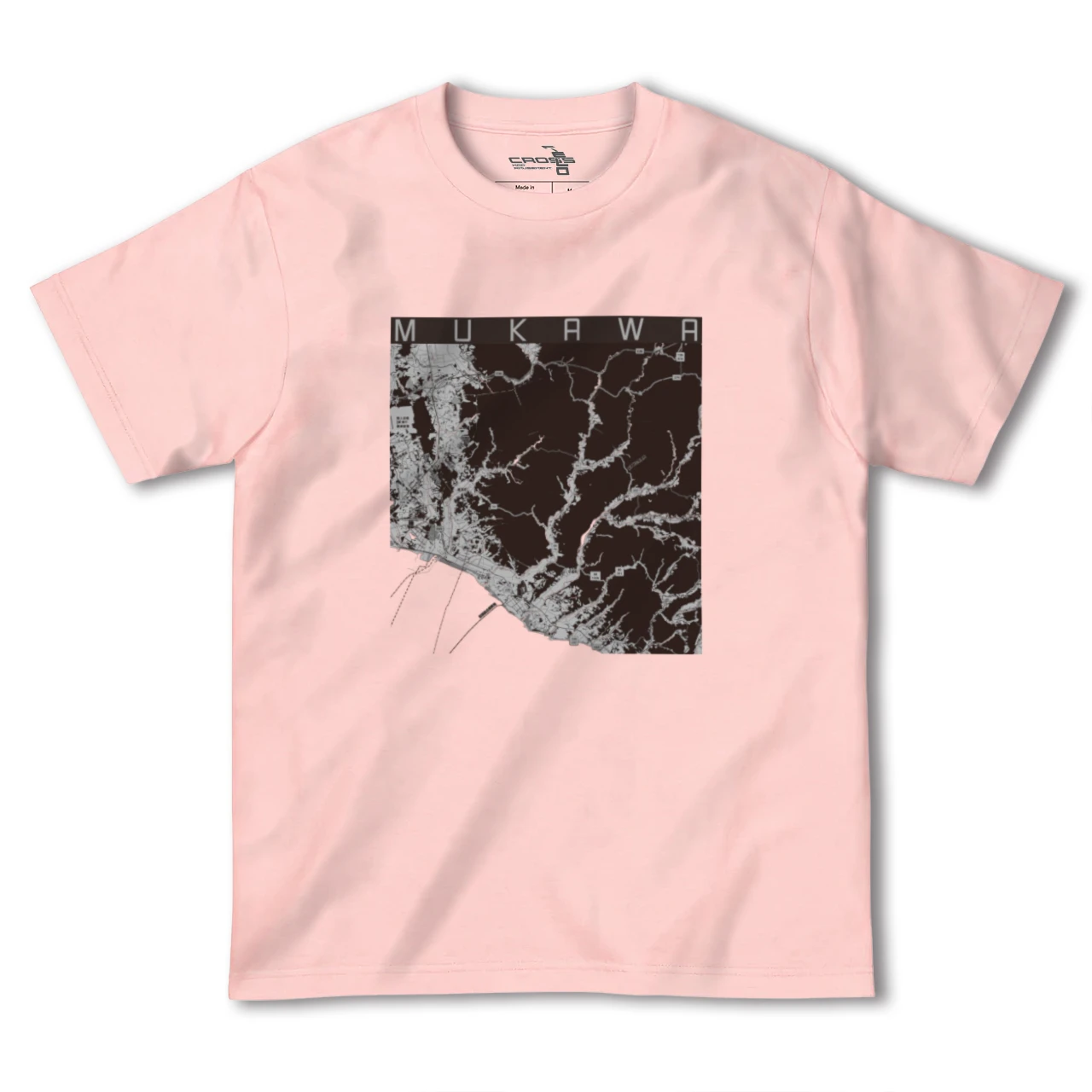 【むかわ(北海道)】地図柄ヘビーウェイトTシャツ