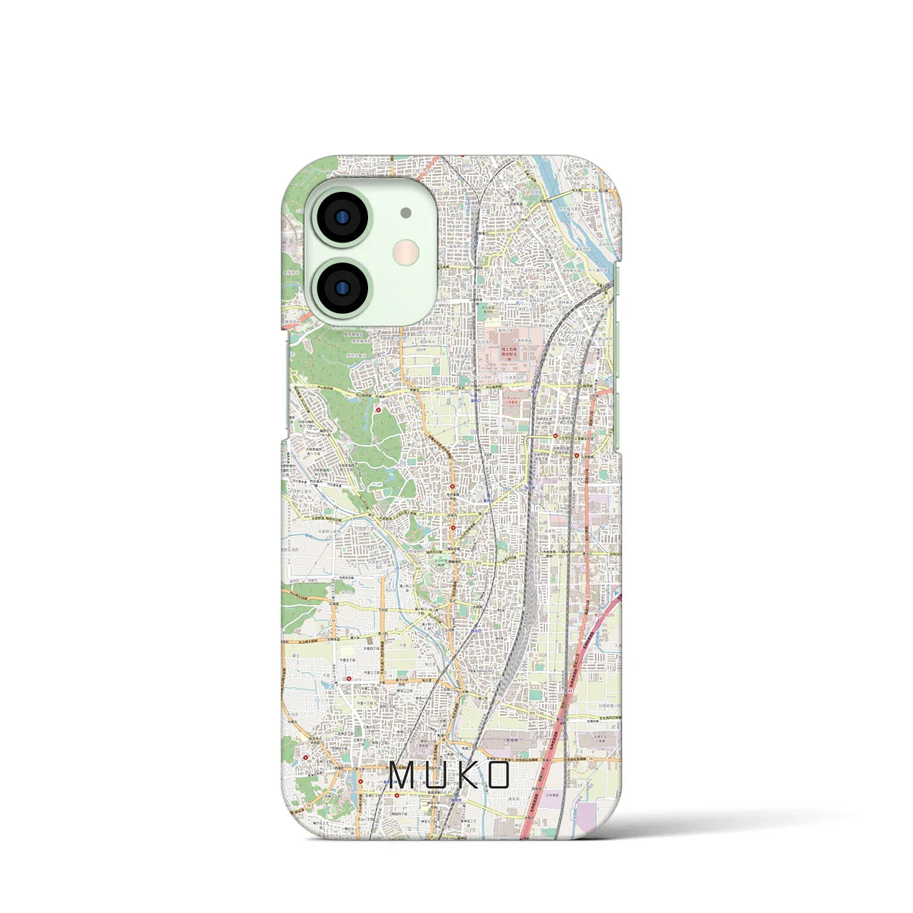 【向日(京都府)】地図柄iPhoneケース(バックカバータイプ)