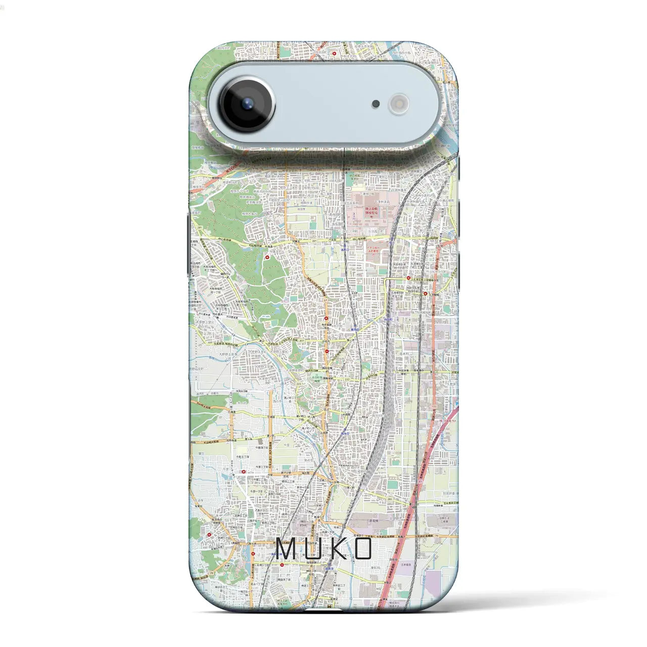 【向日(京都府)】地図柄iPhoneケース(バックカバータイプ)