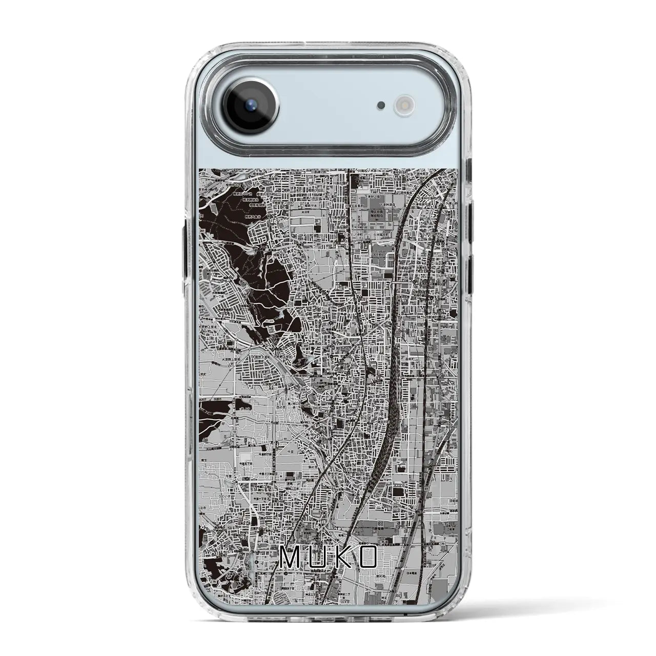 【向日(京都府)】地図柄iPhoneケース(MagSafeタイプ)