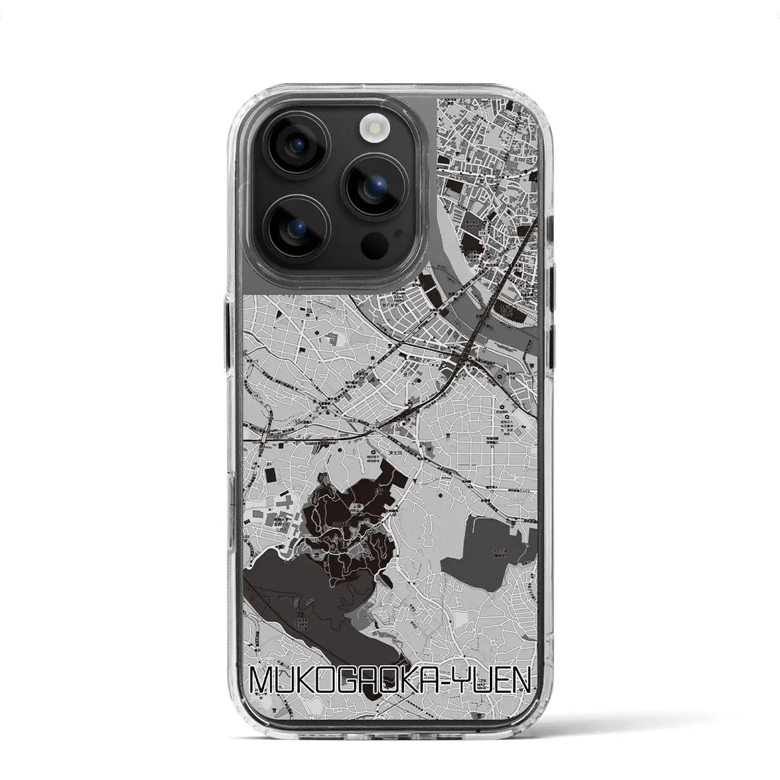 【向ヶ丘遊園(神奈川県)】地図柄iPhoneケース(MagSafeタイプ)