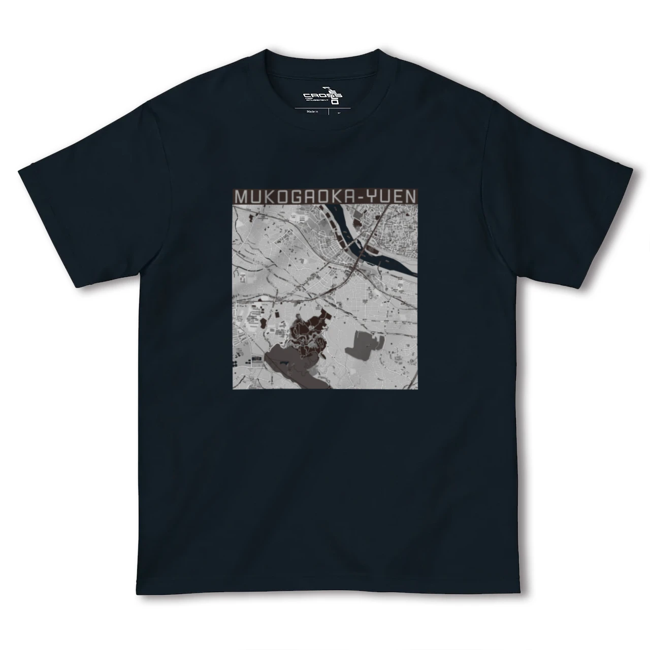 【向ヶ丘遊園(神奈川県)】地図柄ヘビーウェイトTシャツ