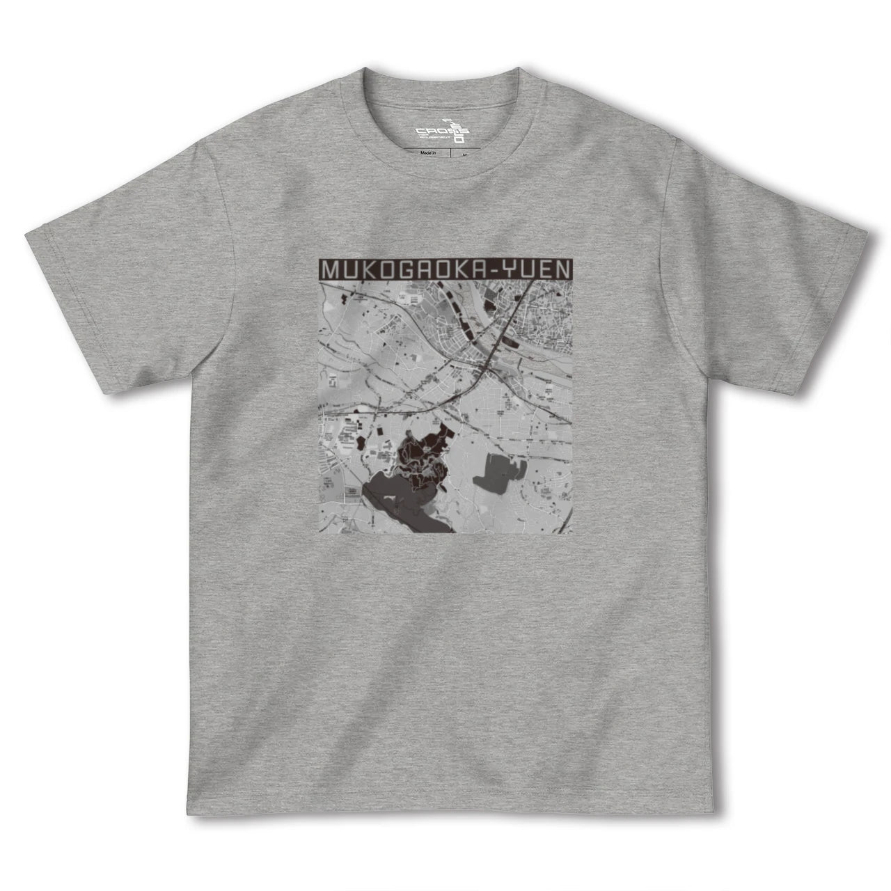 【向ヶ丘遊園(神奈川県)】地図柄ヘビーウェイトTシャツ