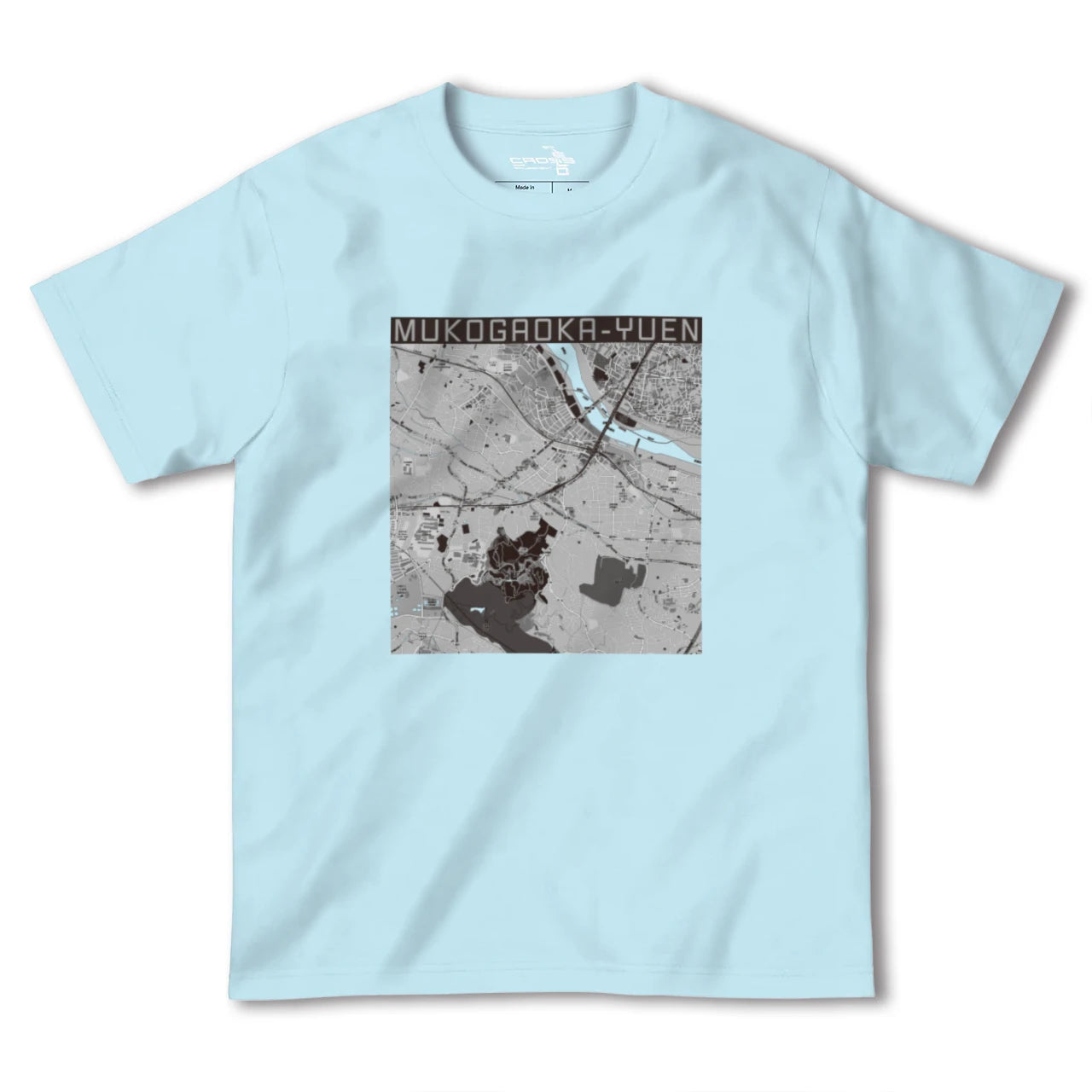 【向ヶ丘遊園(神奈川県)】地図柄ヘビーウェイトTシャツ