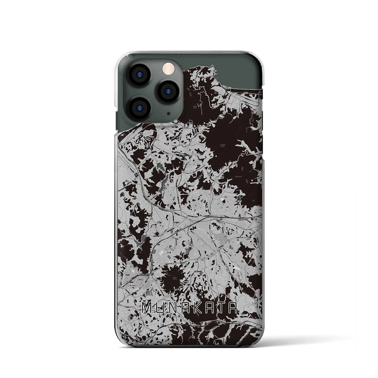 【宗像(福岡県)】地図柄iPhoneケース(クリアタイプ)