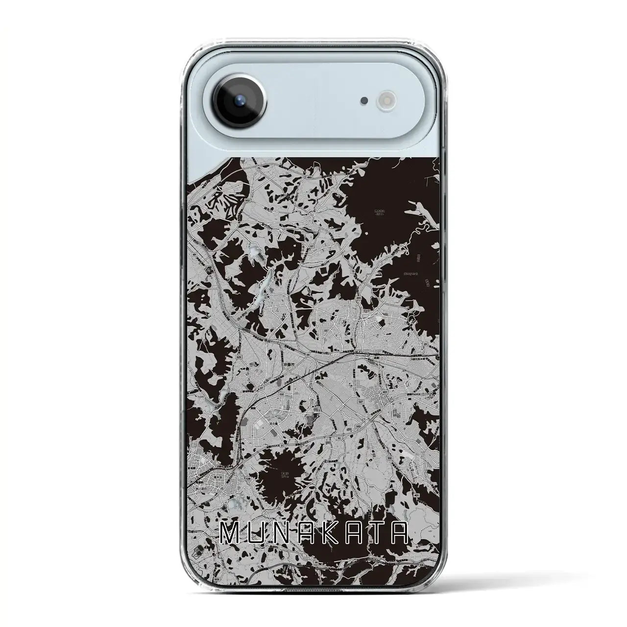 【宗像(福岡県)】地図柄iPhoneケース(クリアタイプ)