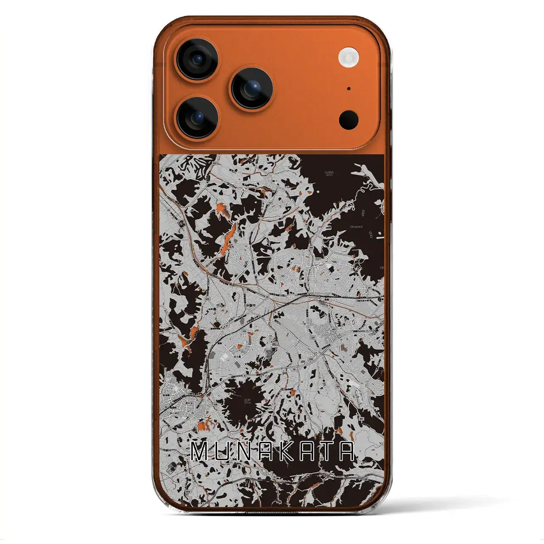 【宗像(福岡県)】地図柄iPhoneケース(クリアタイプ)