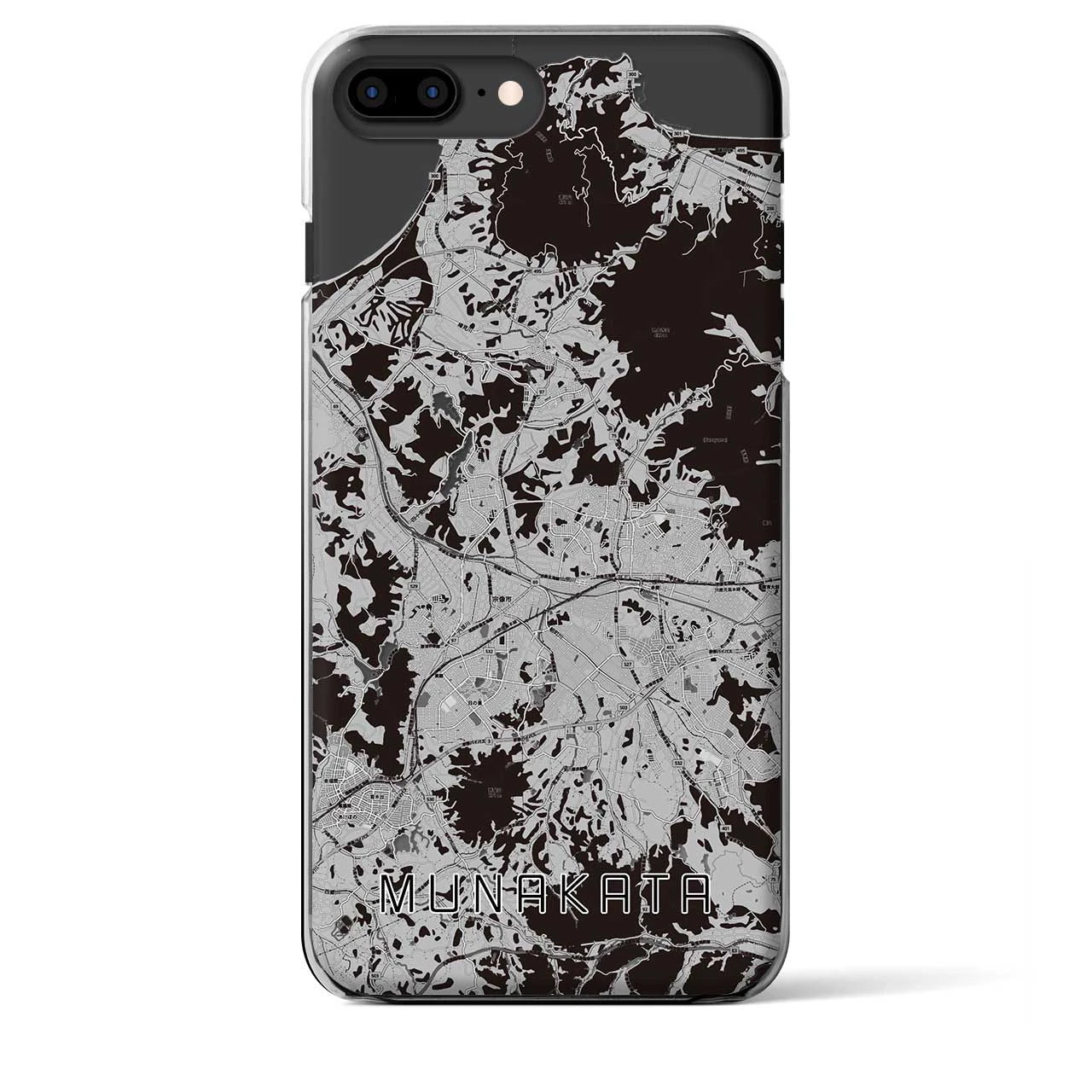 【宗像(福岡県)】地図柄iPhoneケース(クリアタイプ)