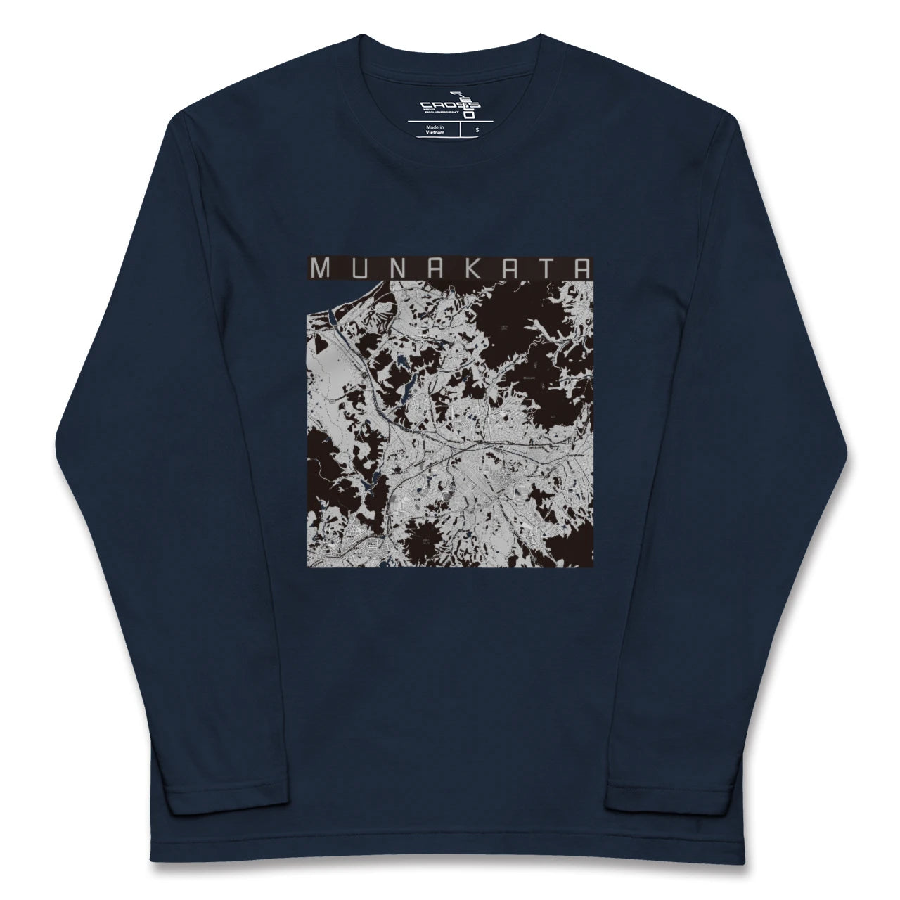 【宗像(福岡県)】地図柄ロングスリーブTシャツ