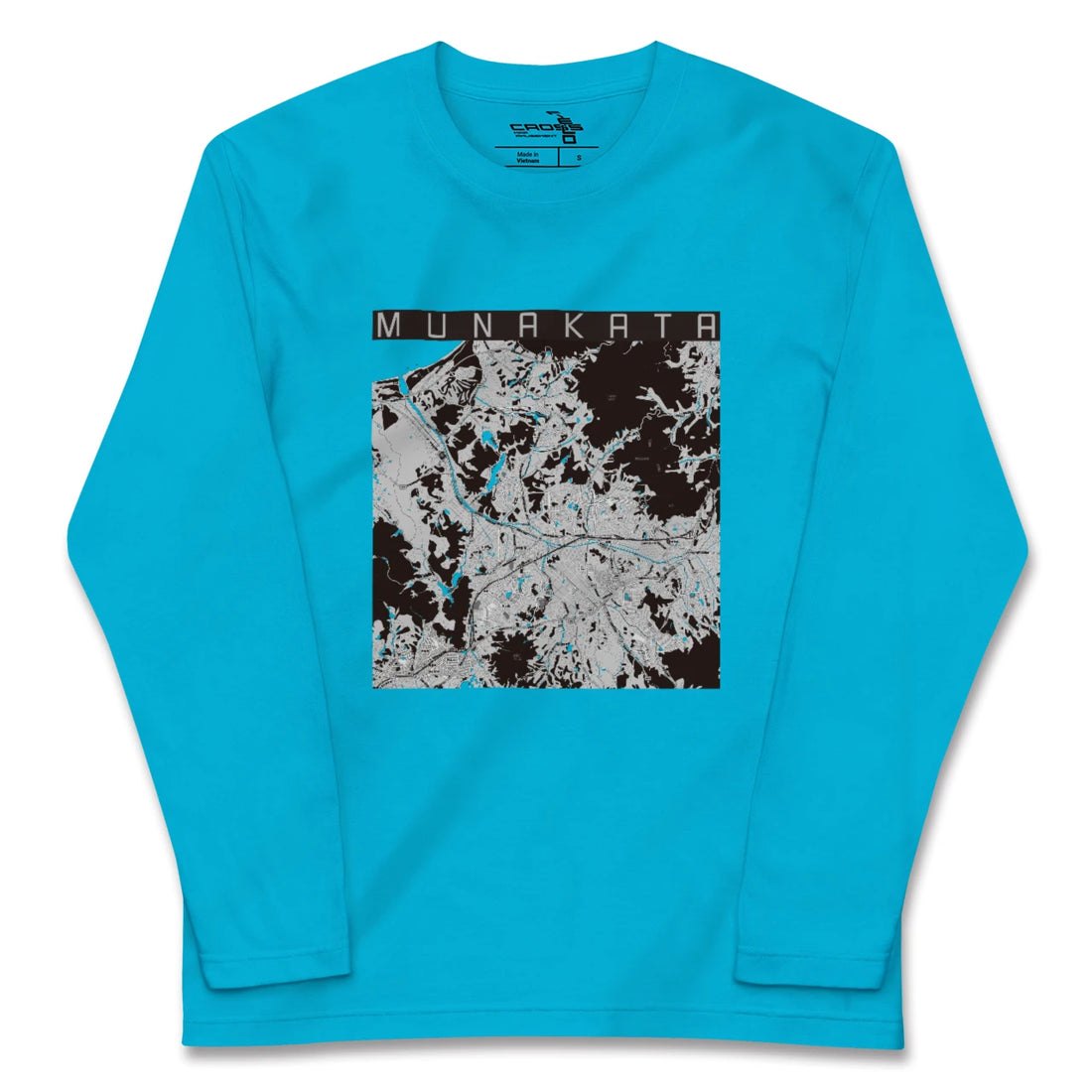 【宗像(福岡県)】地図柄ロングスリーブTシャツ