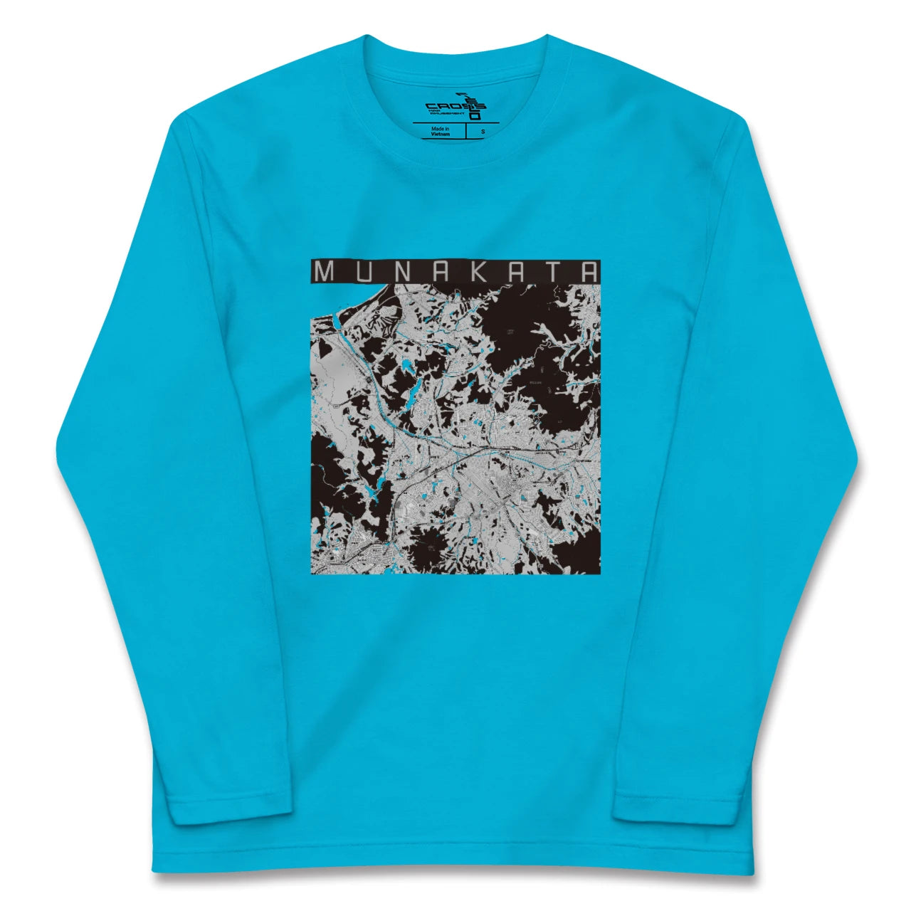 【宗像(福岡県)】地図柄ロングスリーブTシャツ