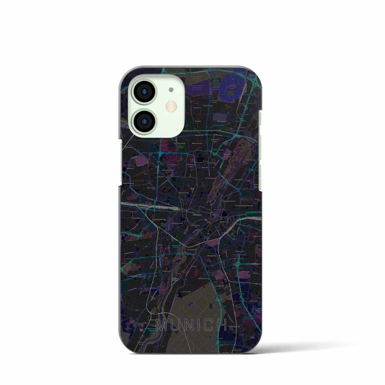 【ミュンヘン(ドイツ)】地図柄iPhoneケース(バックカバータイプ)