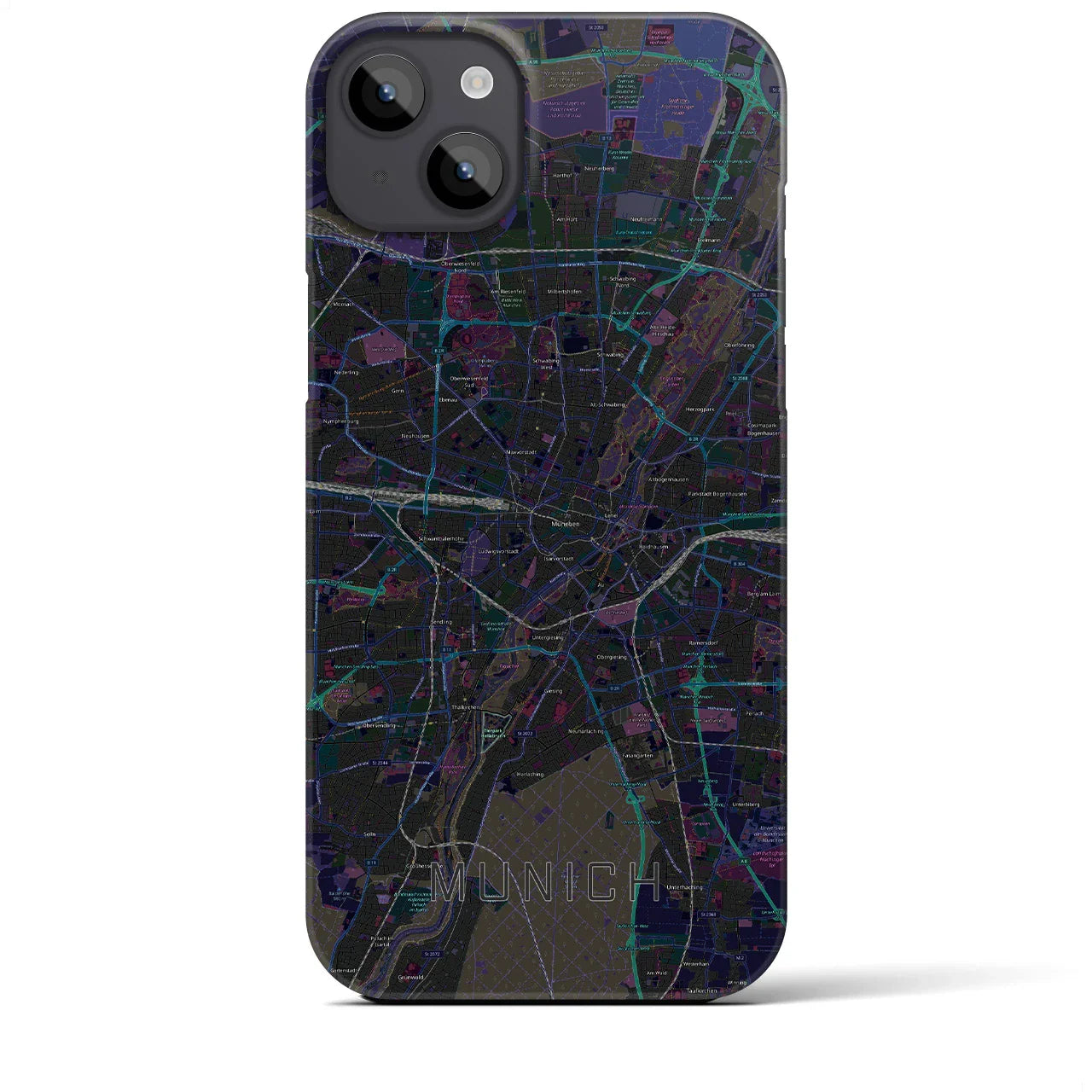 【ミュンヘン(ドイツ)】地図柄iPhoneケース(バックカバータイプ)
