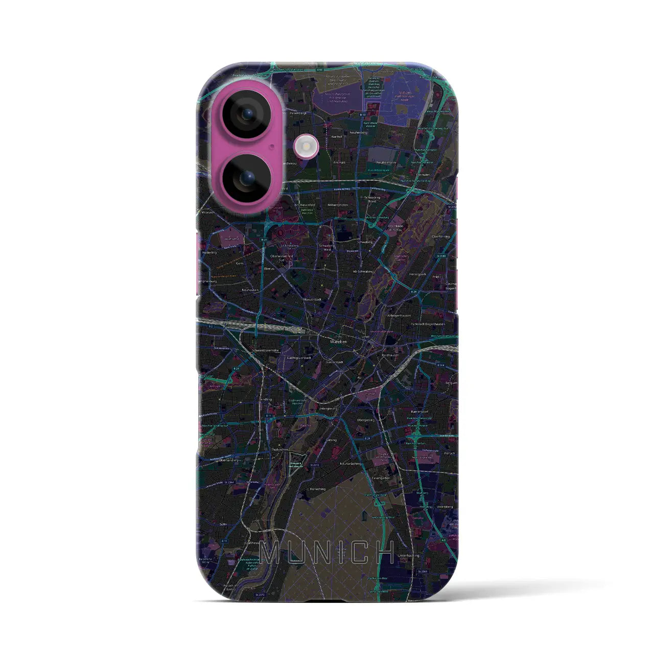 【ミュンヘン(ドイツ)】地図柄iPhoneケース(バックカバータイプ)
