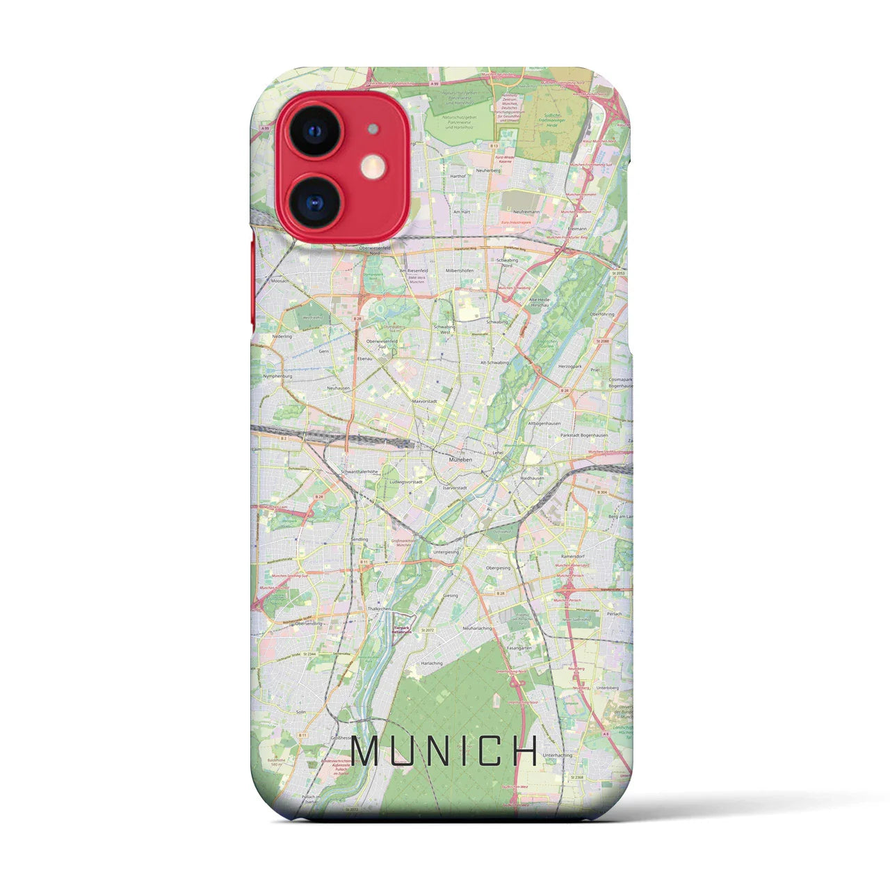 【ミュンヘン(ドイツ)】地図柄iPhoneケース(バックカバータイプ)