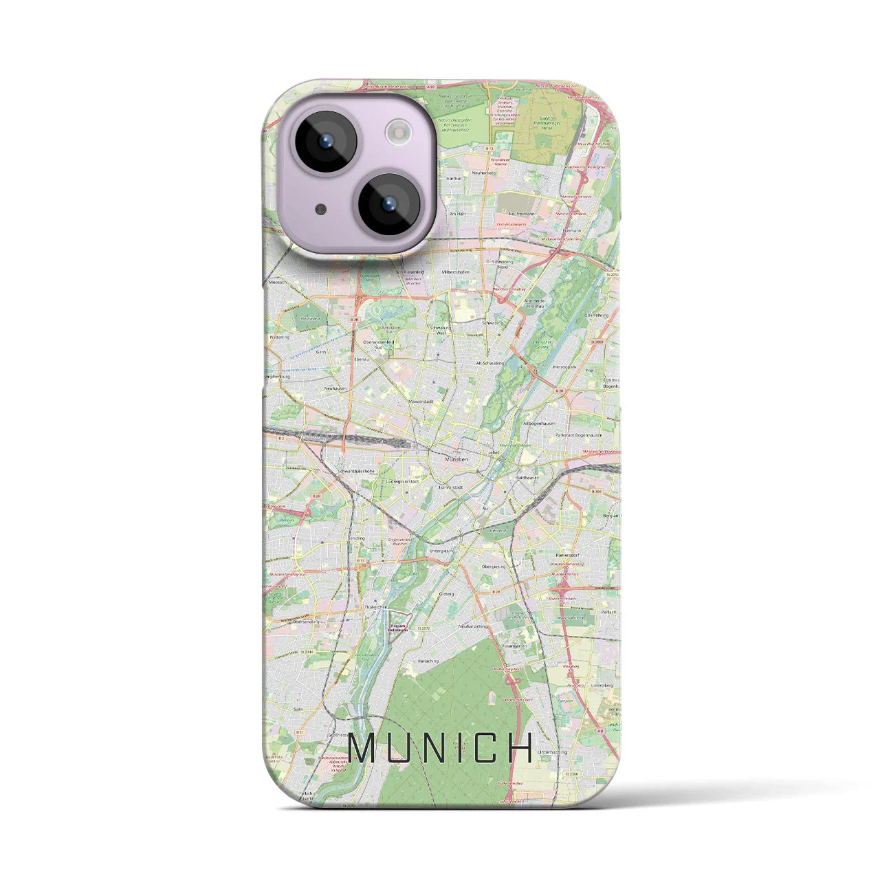 【ミュンヘン(ドイツ)】地図柄iPhoneケース(バックカバータイプ)