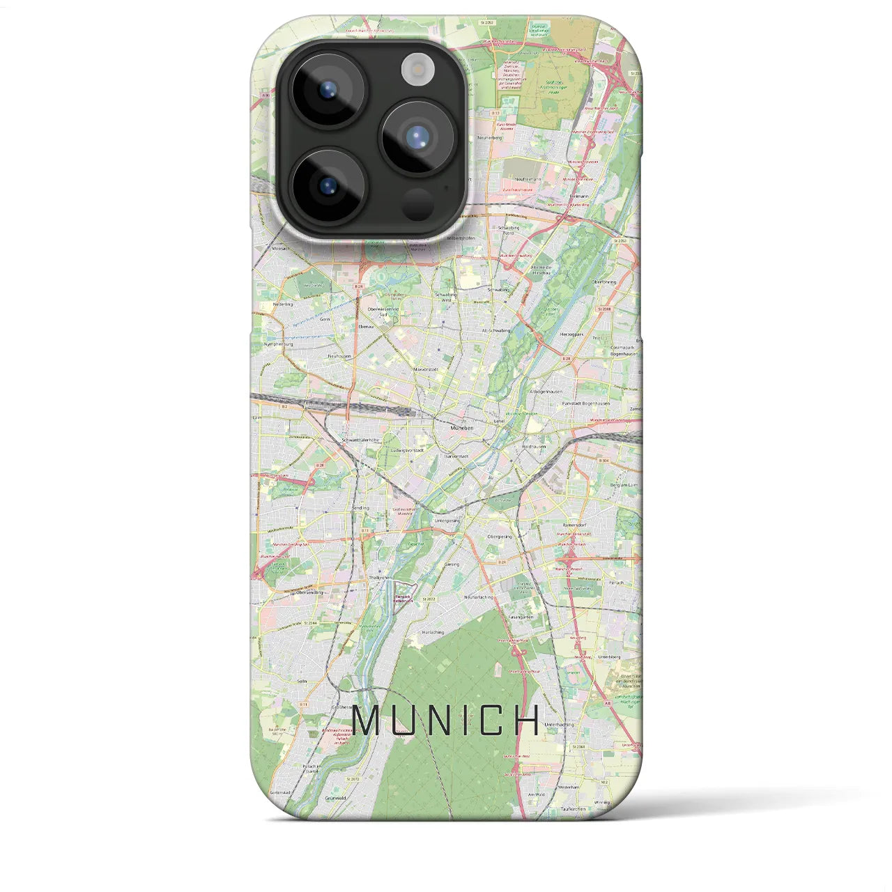 【ミュンヘン(ドイツ)】地図柄iPhoneケース(バックカバータイプ)
