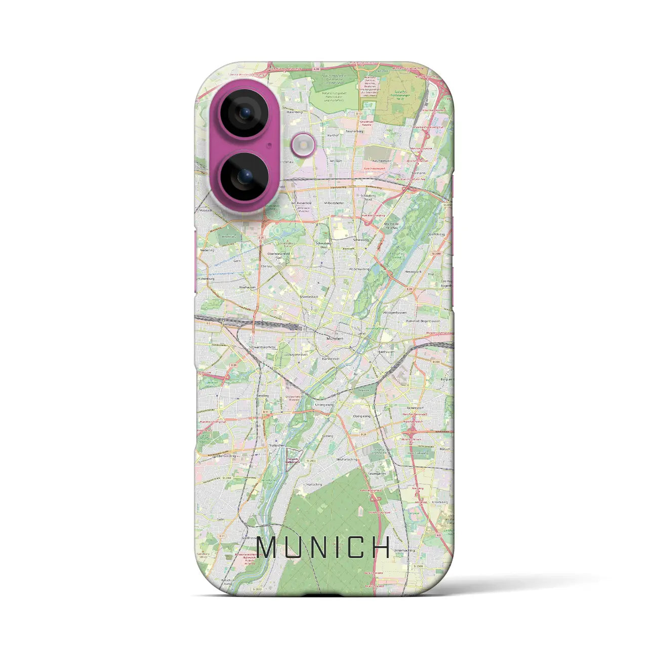 【ミュンヘン(ドイツ)】地図柄iPhoneケース(バックカバータイプ)