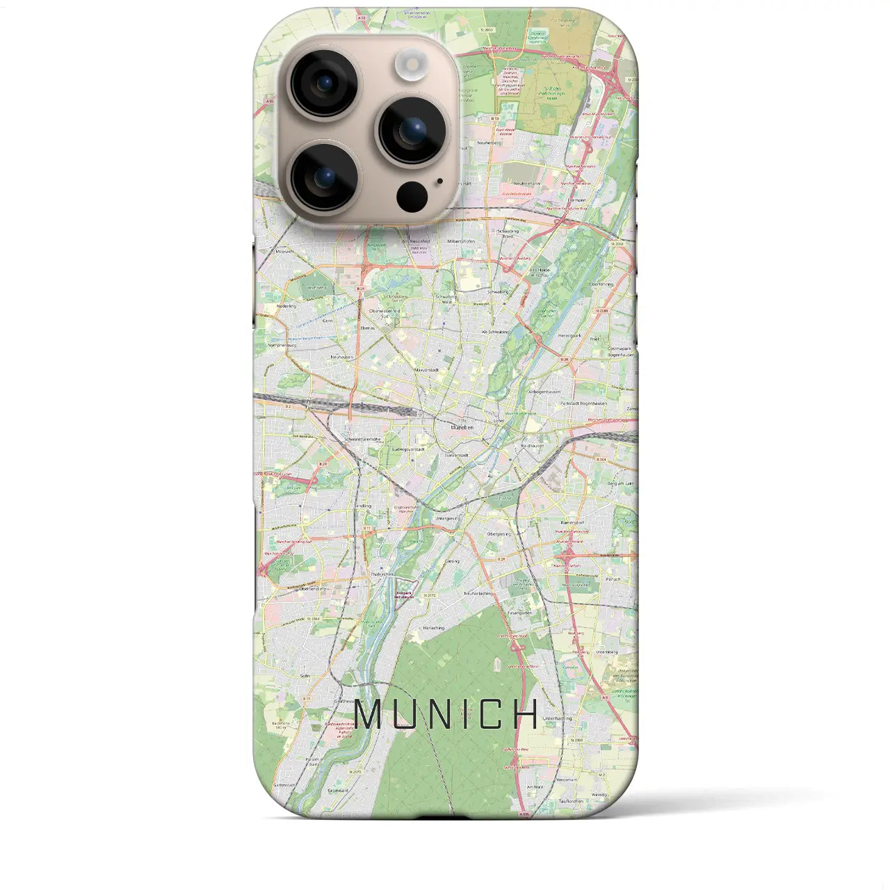【ミュンヘン(ドイツ)】地図柄iPhoneケース(バックカバータイプ)