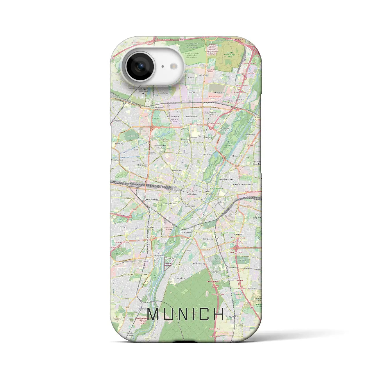 【ミュンヘン(ドイツ)】地図柄iPhoneケース(バックカバータイプ)