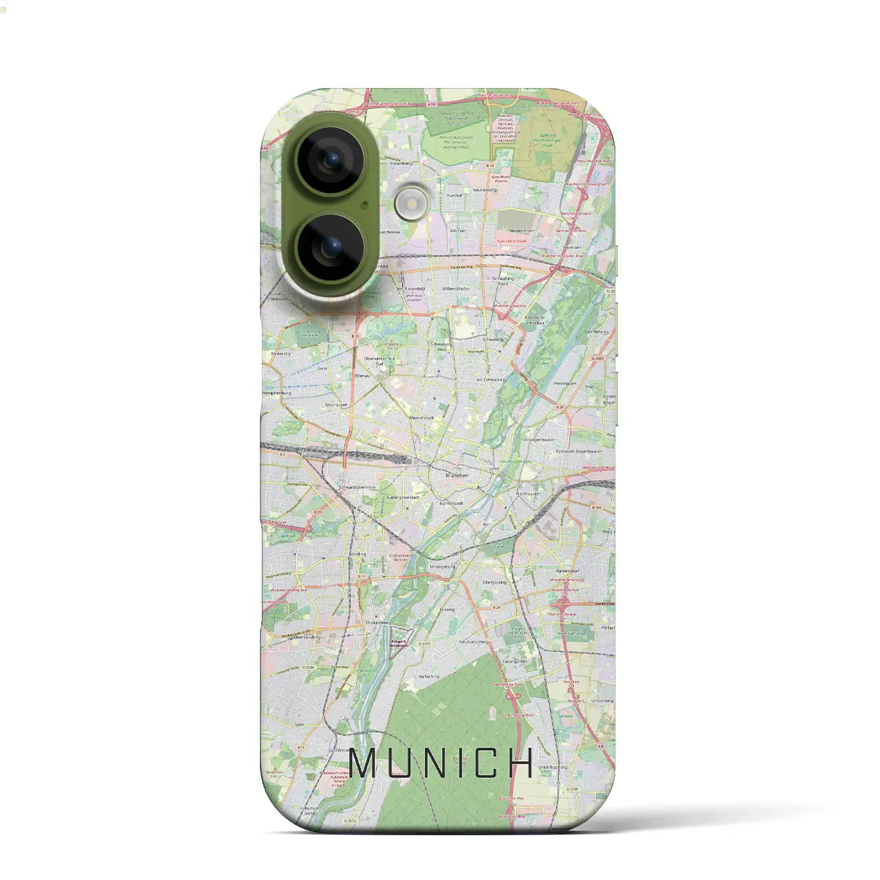 【ミュンヘン(ドイツ)】地図柄iPhoneケース(バックカバータイプ)