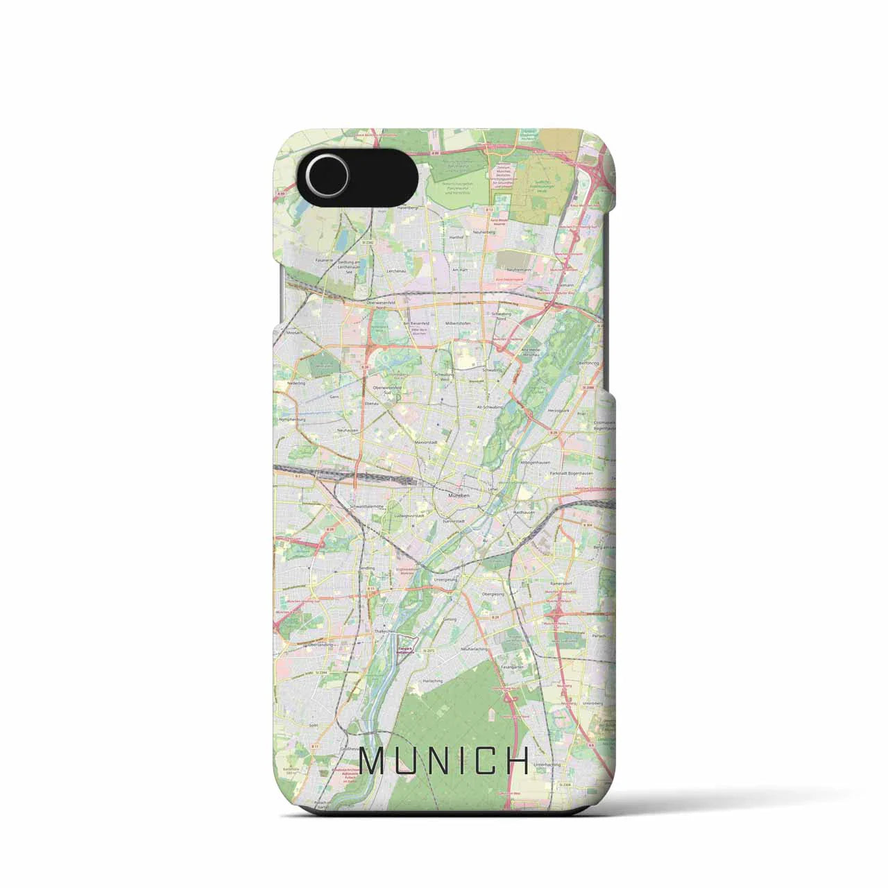 【ミュンヘン(ドイツ)】地図柄iPhoneケース(バックカバータイプ)