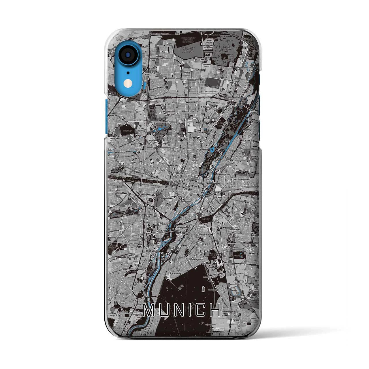 【ミュンヘン(ドイツ)】地図柄iPhoneケース(クリアタイプ)