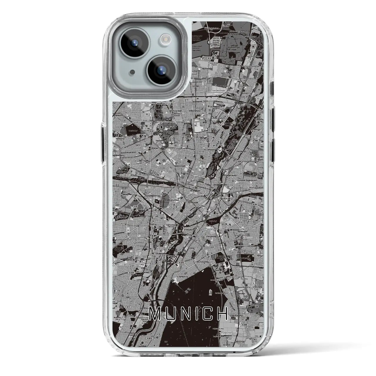 【ミュンヘン(ドイツ)】地図柄iPhoneケース(MagSafeタイプ)