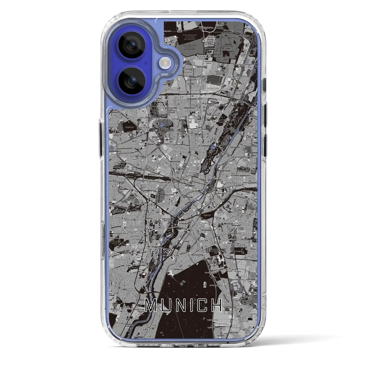 【ミュンヘン(ドイツ)】地図柄iPhoneケース(MagSafeタイプ)