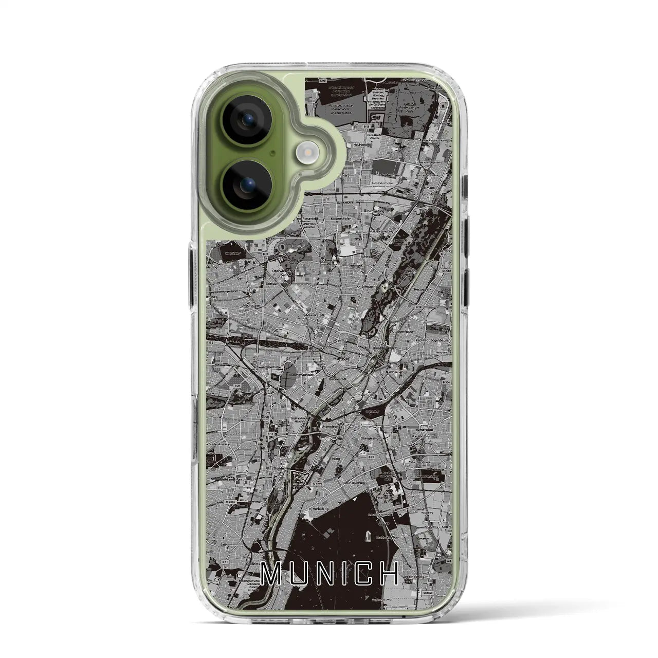 【ミュンヘン(ドイツ)】地図柄iPhoneケース(MagSafeタイプ)