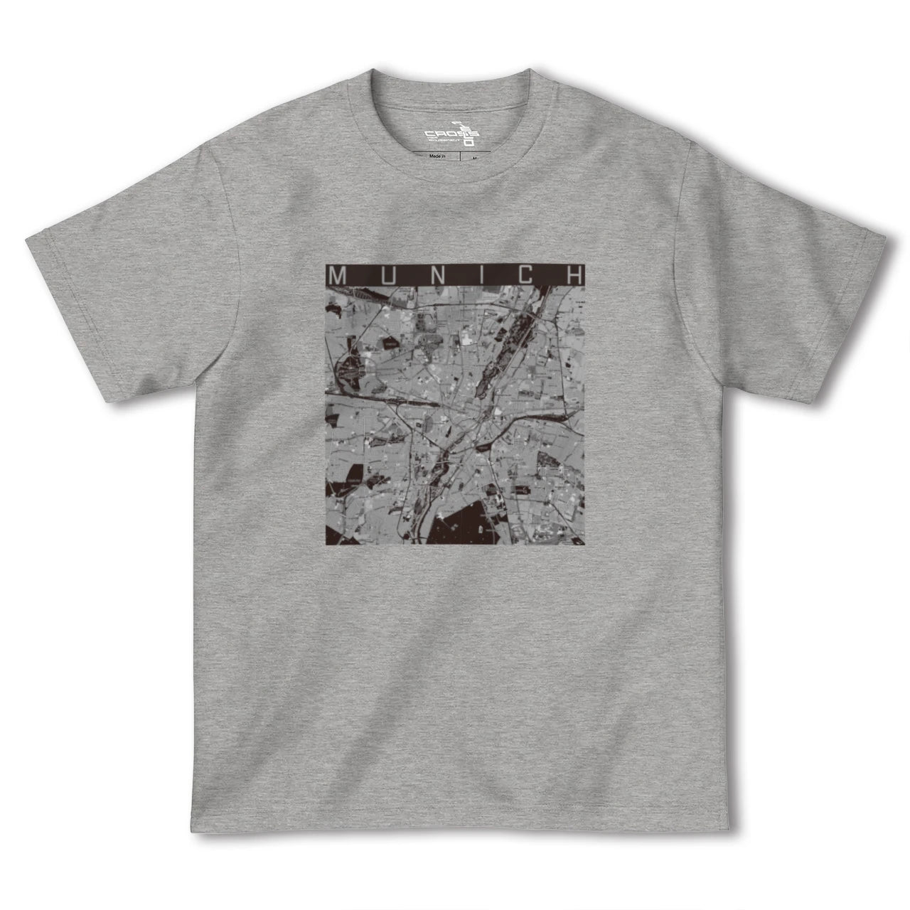 【ミュンヘン(ドイツ)】地図柄ヘビーウェイトTシャツ