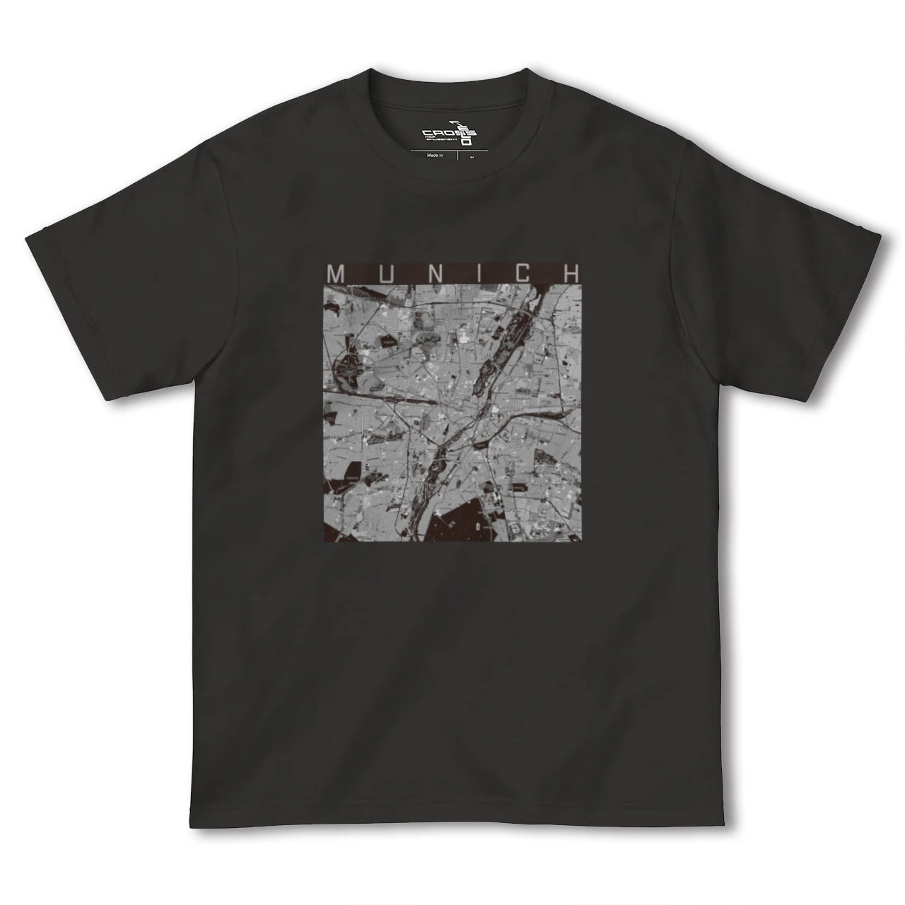 【ミュンヘン(ドイツ)】地図柄ヘビーウェイトTシャツ