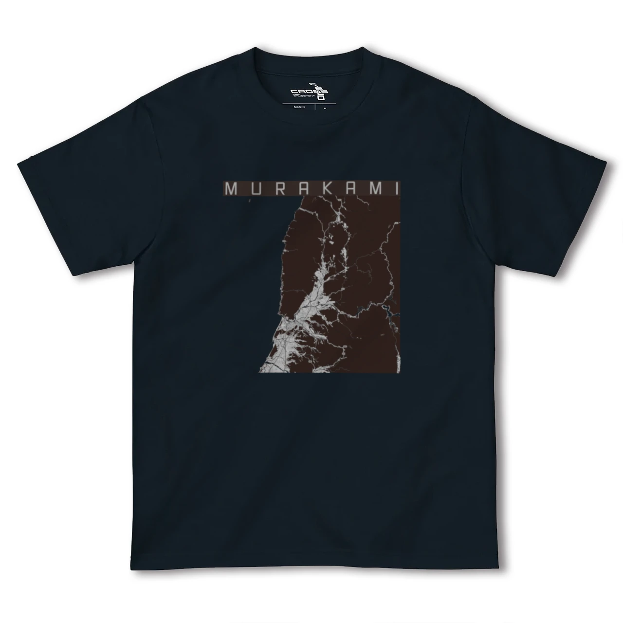 【村上(新潟県)】地図柄ヘビーウェイトTシャツ
