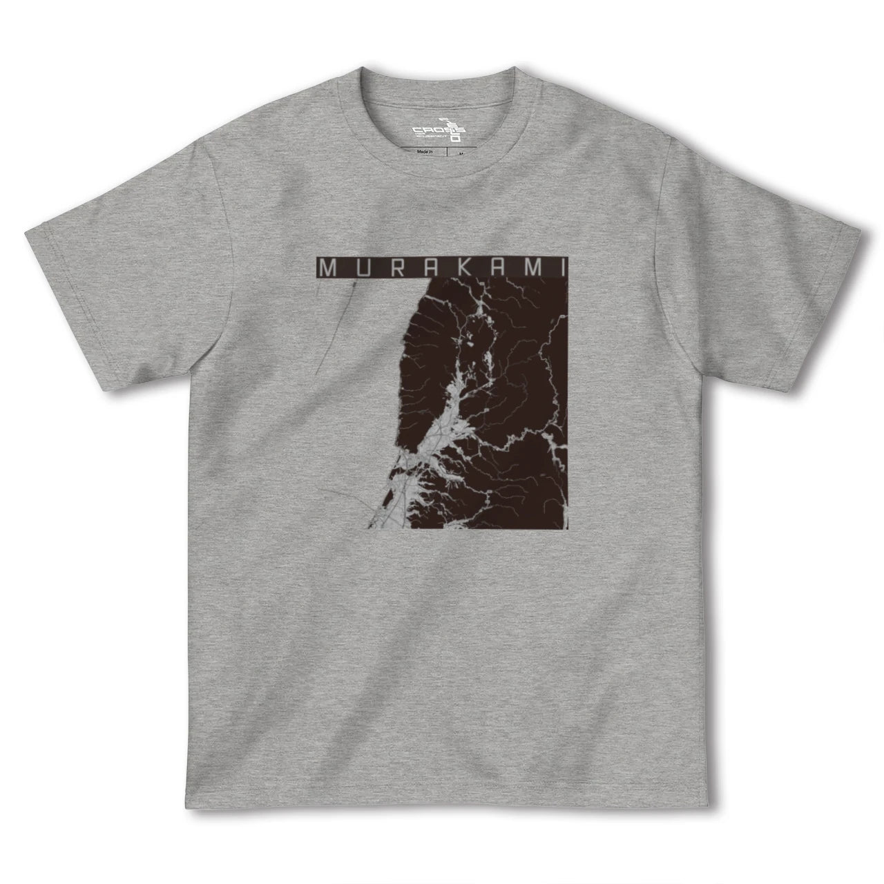 【村上(新潟県)】地図柄ヘビーウェイトTシャツ