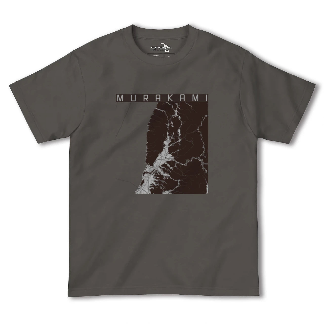 【村上(新潟県)】地図柄ヘビーウェイトTシャツ